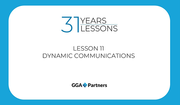 31 Years | 31 Lessons – Dynamic Communications